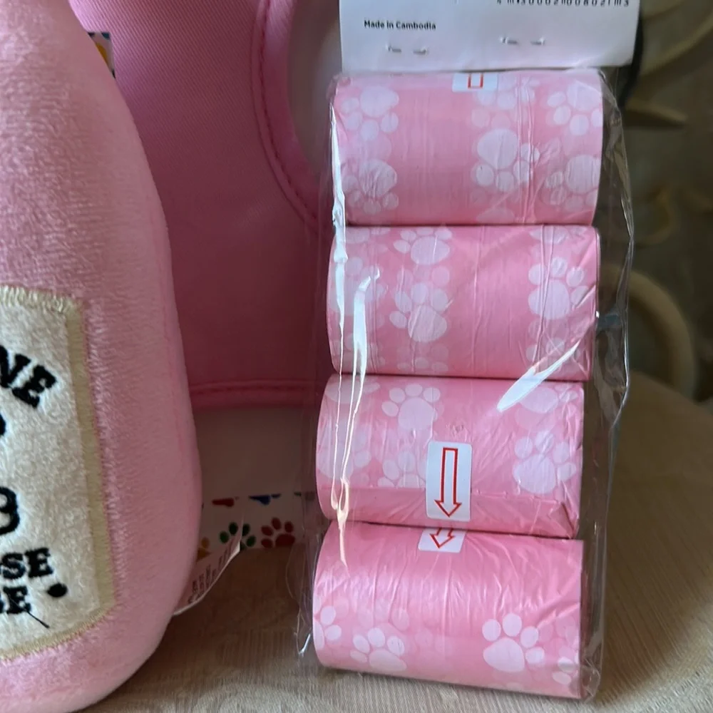 NWT female dog posh bundle: size medium: harness, bandanna, toy, waste holder - Picture 4 of 7